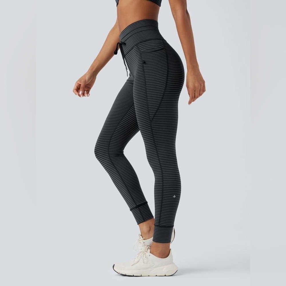 HALARA Black Striped Women's Leggings